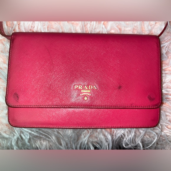 Authentic Prada Saffiano Wallet/Crossbody purse. - Picture 3 of 11